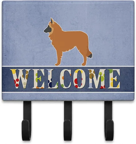 Vista 38 de Caroline's Treasures Afghan Hound - Gancho de pared de bienvenida, triple, multicolor Afghan Hound Welcome artwork on ceramic tile with three