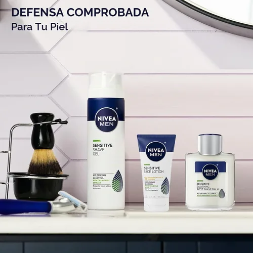Vista 7 de Bálsamo para después del afeitado NIVEA FOR MEN Sensitive 3.30 oz (paquete de 2)