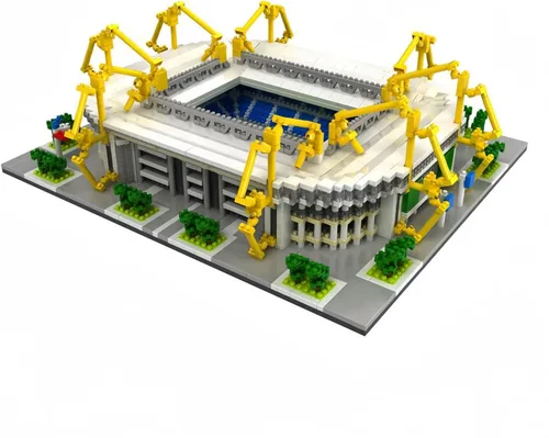Vista 11 de 3D Barcelona Soccer Stadium Micro Blocks Set - Football Field