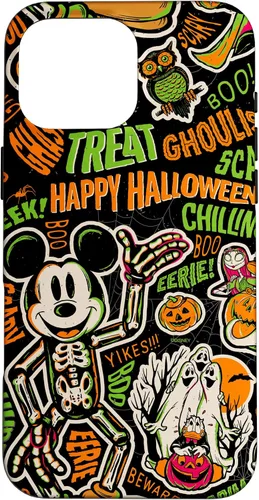 Vista 19 de Funda para iPhone 13 Pro Max Disney 100 Mickey Nightmare Before Christmas Halloween D100