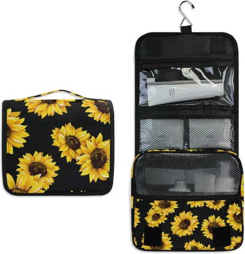 Vista 2 de senya Kit de neceser de viaje colgante, estuche de maquillaje, organizador de cosméticos para hombres y mujeres