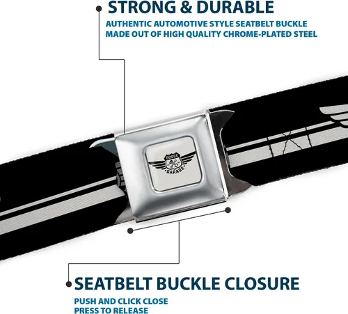 Vista 6 de Cinturón de seguridad para hombre con hebilla Dodge Garage Wdvg006