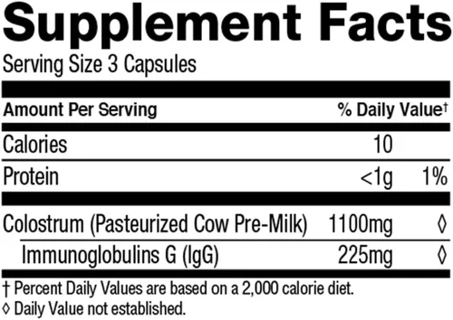 Vista 5 de Surthrival: Cápsulas de calostro en polvo (180 unidades), optimización y recuperación inmunológica, suplemento dietético, salud intestinal, apoyo