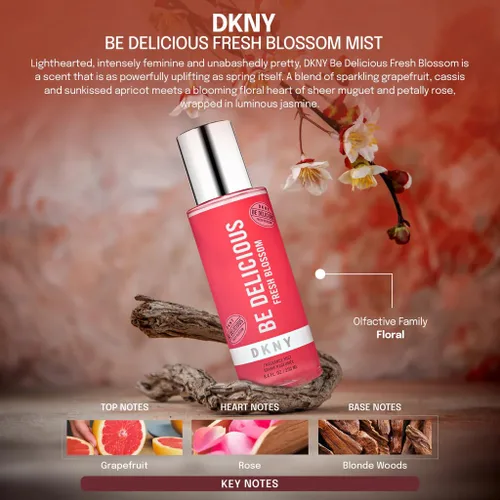 Vista 3 de DKNY Be Delicious Fresh Blossom - Fragancia en bruma de 8.4 onzas líquidas
