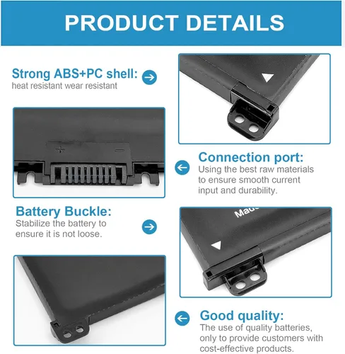 Vista 5 de L11119-855 HT03XL Batería Compatible para HP 14 Laptop 14-dq0040nr Toshiba Satellite