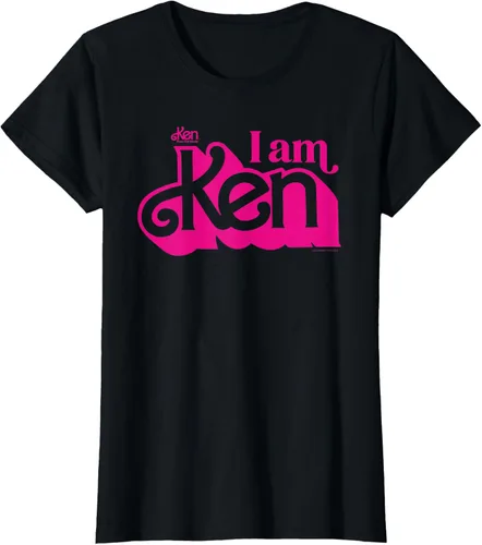 Vista 38 de Camisetas y camisetas de Barbie The Movie I Am Ken para hombres y mujeres Negro