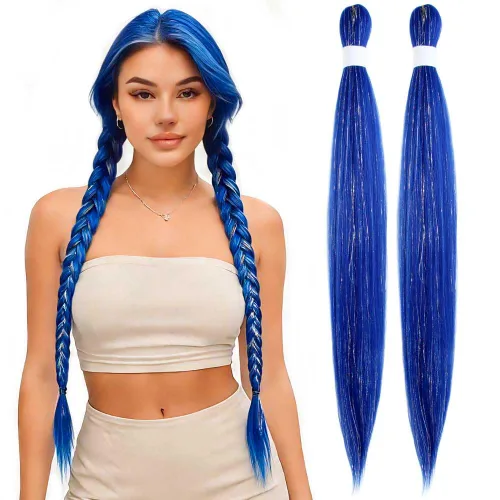 Vista 33 de Cabello trenzado burdeos, 10 pulgadas, 4 paquetes Cabello preestirado, trenzas de ganchillo cortas y rectas, textura Yaki, fibra sintética