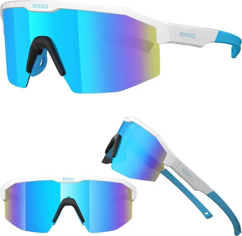 Vista 13 de Eazyrun Gafas de sol polarizadas deportivas para niños de 8 a 12 años, lentes para béisbol, softbol, ciclismo, protección UV para niños y niñas