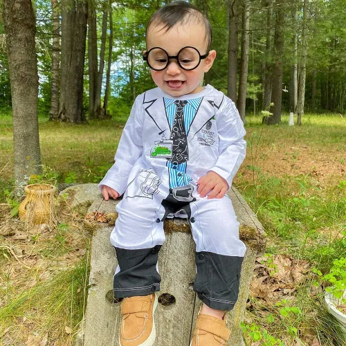 Vista 5 de Body de disfraz de médico para bebé niño