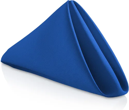 Vista 11 de Lann de Linens – 1 Docena de 20 en. Gamuza Cena Servilletas W/Hemmed bordes – varios colores disponibles Azul bebé