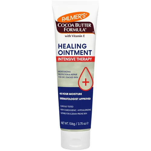 Vista 10 de Palmer's Pomada curativa de fórmula de manteca de cacao con vitamina E, 3.75 onzas, terapia intensiva para piel severamente seca y propensa al