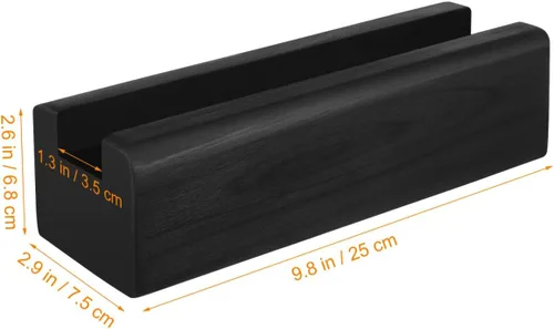 Vista 3 de Angoily Soporte de espejo para el hogar, soporte de espejo antideslizante, soporte de madera para tablero de corcho