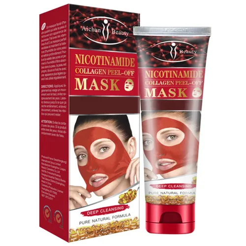 Vista 9 de AICHUN BEAUTY Mascarilla facial Peel-Off Aceite de limpieza profunda y poros sucios Recuperar la piel de la cara Vitamina A y E 4.1 fl oz/4.05fl.oz