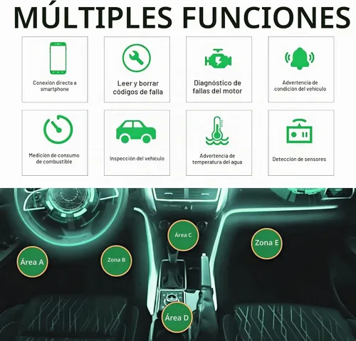 Vista 4 de Herramienta de Diagnóstico Bluetooth OBD2 para Automóvil, Dispositivo Inalámbrico para Reiniciar y Borrar Códigos de Falla, Escáner que Elimina