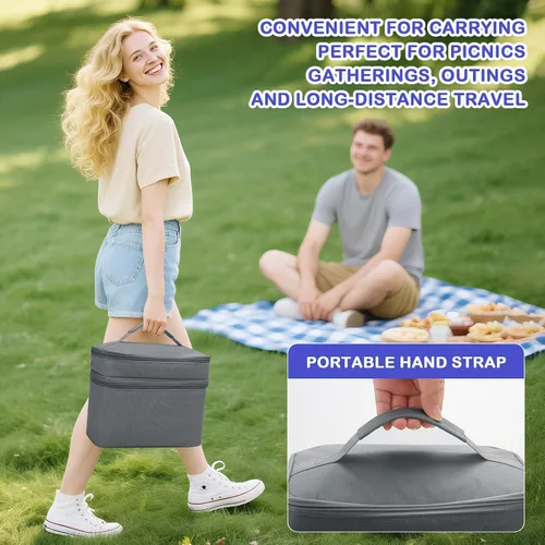 Vista 5 de Funda para batidora de mano para ayuda de cocina, bolsa de almacenamiento de accesorios para licuadora de inmersión, bolsa de transporte de mano