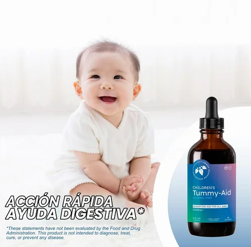 Vista 3 de Mountain Meadow Herbs - Gotas digestivas para el abdomen para niños, 4 onzas