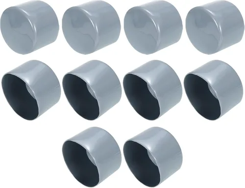 Vista 74 de uxcell 10 tapas de goma para extremos de 0.591 in de identificación, tapa de extremo redondo, protectores de rosca de tornillo, color negro