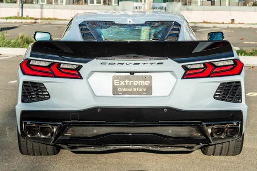 Vista 11 de Repuesto para modelos Chevrolet Corvette C8 2020 actuales Alerón de ala de tapa trasera de maletero estilo Ducktail EOS Performance