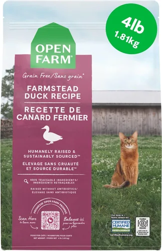 Vista 20 de Open Farm, Alimento seco para gatos sin granos, croquetas altas