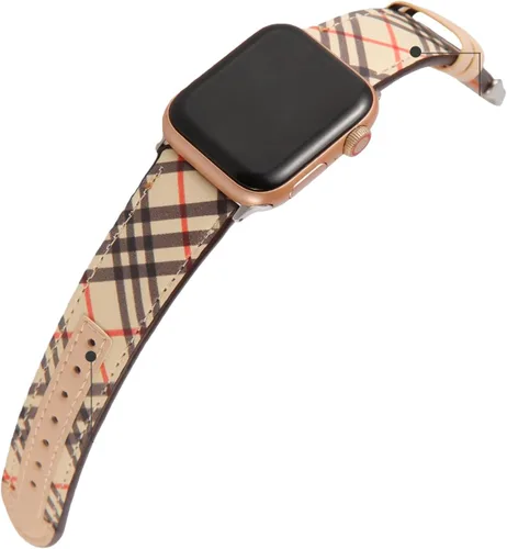 Vista 8 de Correa de diseñador compatible con Apple Watch S11 de 1.654 in y 1.811 in, 1.496 in, 1.575 in, 1.614 in, 1.732 in, 1.772 in y 1.929 in, correa