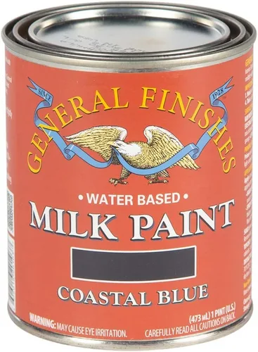 Vista 33 de General Finishes Pintura de leche a base de agua, 1 pinta, blanco antiguo