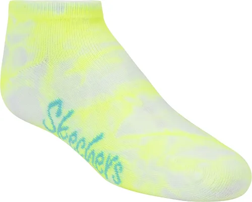 Vista 4 de Skechers Pack de 6 calcetines de corte bajo para niñas + 3 lazos para el cabello