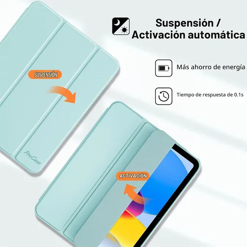 Vista 4 de ProCase Funda para iPad (A16) de 11ª Generación de 11 Pulgadas 2025/iPad de 10ª Generación de 10.9 Pulgadas 2022 con Soporte para Lápiz, Funda