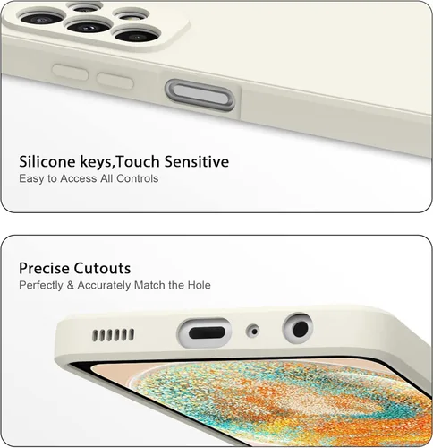 Vista 4 de AK Funda para Samsung Galaxy A23 4G 5G, elegante funda protectora delgada de silicona líquida de cuerpo completo para Samsung Galaxy A23 4G 5G Funda