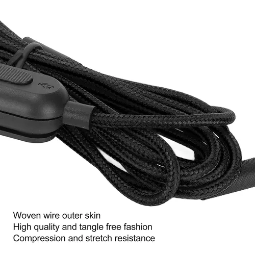 Vista 6 de Cable G Pro X, cable de repuesto para auriculares Logitech G Pro para Logitech G Pro X para Logitech G433 para Logitech G233, cable trenzado