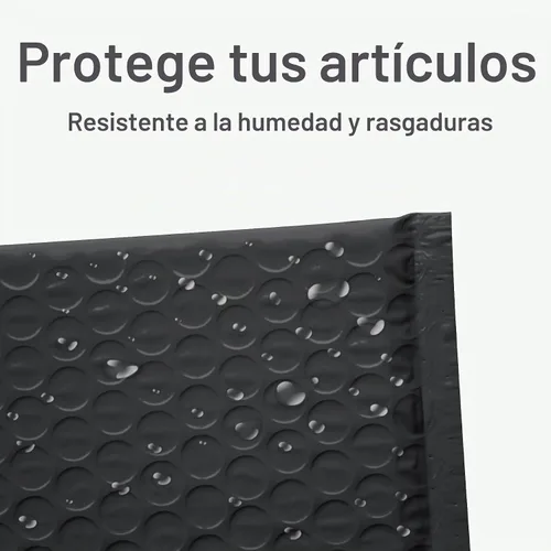 Vista 2 de Quality Park - Sobres de burbujas, sobres de envío de 4 x 8, autoadhesivos, sobres acolchados pequeños negros, cierre de tira adhesiva Redi-Strip