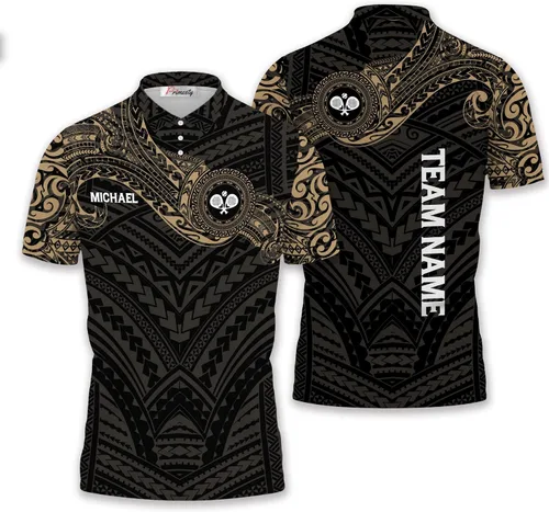 Vista 7 de Camisa de tenis de pádel personalizada, regalo de camiseta de tenis de pádel personalizada, polo de tenis de pádel para hombres y mujeres