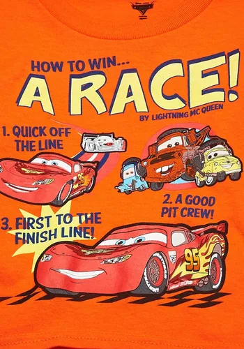 Vista 4 de Disney Cars - Camiseta para niño con texto en inglés "How To Win A