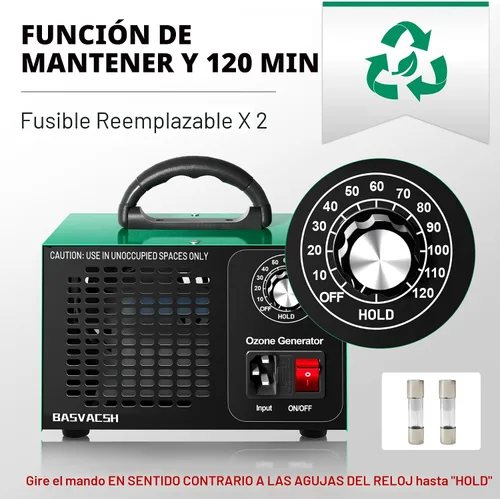 Vista 9 de Generador de Ozono 45,000mg/h, Desodorizante Industrial O3 para Áreas de 2500 Pies Cuadrados - Máquina de Ozono de Alta Capacidad, Ionizador