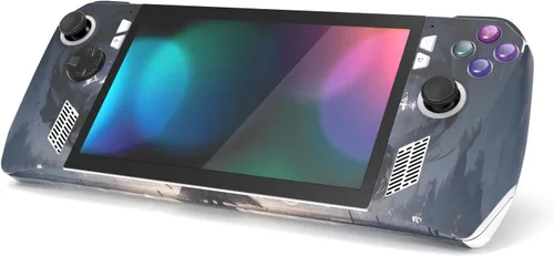 Vista 5 de PlayVital Juego de 2 calcomanías protectoras para ROG Ally, calcomanías personalizadas de vinilo para consola de juegos portátil ROG Ally