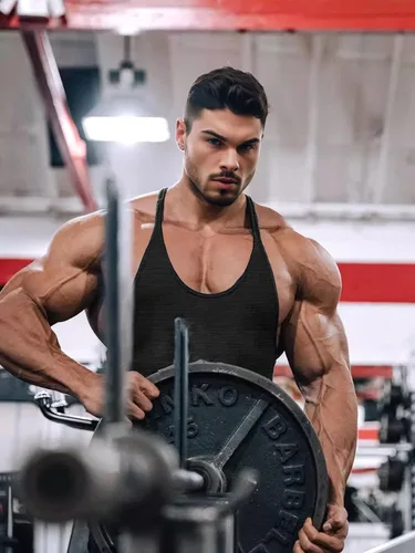 Vista 5 de Lehmanlin Camiseta sin mangas para hombre, con espalda en Y, para gimnasio, fitness, muscular, de secado rápido (paquete de 1 o 3)
