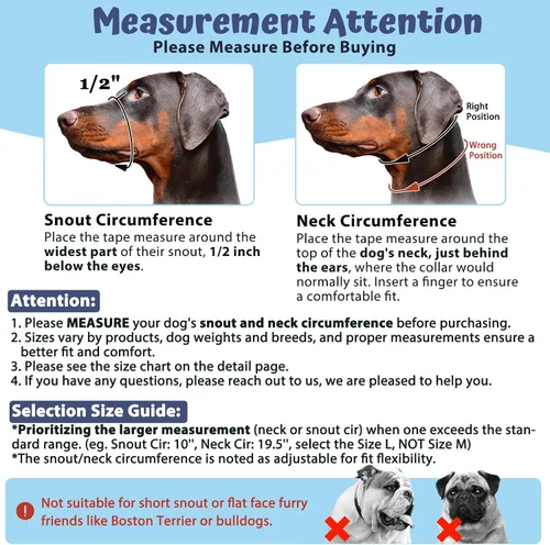 Vista 3 de BARKLESS Collar de cabeza de perro, suave sin tirones, correa reflectante para bozal con enlace de seguridad, collar ajustable para la cabeza