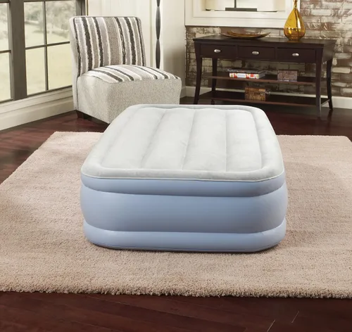 Vista 4 de Simmons beautyrest Hi-Loft Express colchón: raised-profile de aire inflable cama de aire con bomba de exterior, full, Vinilo, gemelo
