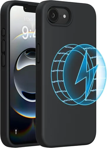 Vista 26 de Miracase Funda diseñada para iPhone 13 Pro Max con protector de pantalla, [forro de microfibra suave antiarañazos], funda protectora de silicona