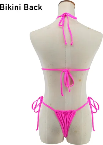 Vista 6 de SHERRYLO Traje de baño de bikini con tanga para mujer, parte inferior brasileña, triángulo, bikinis
