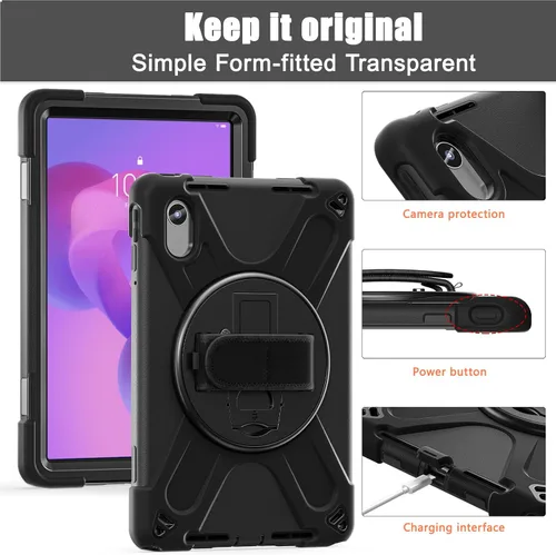 Vista 3 de ZenRich Funda resistente para Lenovo Idea Tab 11 2025 / K11 Gen 2 / Xiaoxin Pad 11 / M11 de 11 pulgadas resistente a prueba de golpes con soporte