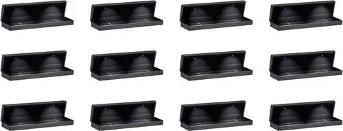 Vista 10 de Allure – Caja al por mayor de 12 unidades – Pequeña caja para collar con luz LED, forma cuadrada, elegante estuche para collar de diamantes