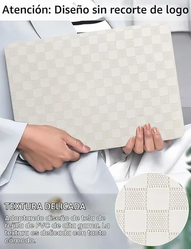 Vista 2 de Seorsok - Funda compatible con MacBook Air de 13 pulgadas 2022 2021 2020 2019 2018 versión A1932 A2179 M1 A2337 Touch ID, elegante carcasa rígida