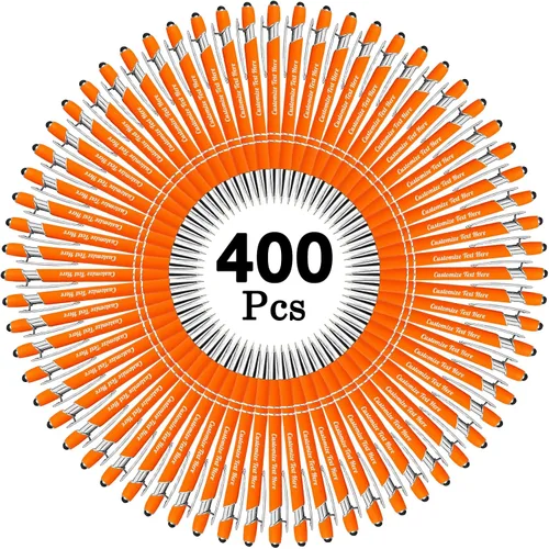Vista 10 de Hasta 500 bolígrafos personalizados a granel con logotipo de mensaje de nombre comercial, bolígrafos grabados personalizados con lápiz óptico