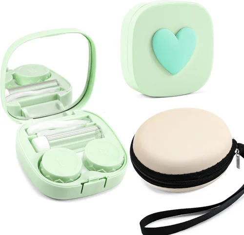 Vista 11 de FEISEDY Portátil Lindo Lente De Contacto Herramienta Removedor De Caso Con Espejo Pinzas Kit Para Mujeres Y Niña B0081