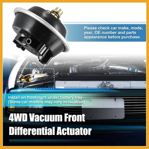 Vista 3 de Actuador de vacío diferencial delantero 4WD de tracción en las 4 ruedas 25031740 para Chevrolet S10 Blazer 1983-2005 para GMC S15 Jimmy para Pontiac