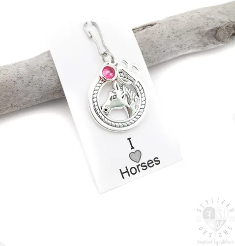 Vista 2 de Equestrian Gifts, Horse Gifts, Horse Gifts for Girls, Horse Zipper Pull, Equestrian Zipper Pull, Horse Riding Gift, Horse Rider Gift