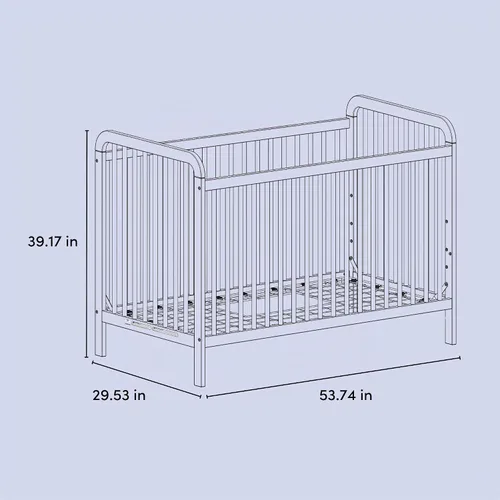 Vista 9 de Storkcraft Pasadena 3-in-1 Convertible Crib, Driftwood