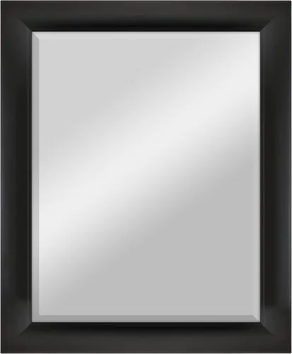 Vista 24 de MCS Simplicity - Espejo de pared grande de 21.5x25.5 pulgadas, espejo negro con detalle biselado, espejo para colgar en pared vertical u horizontal