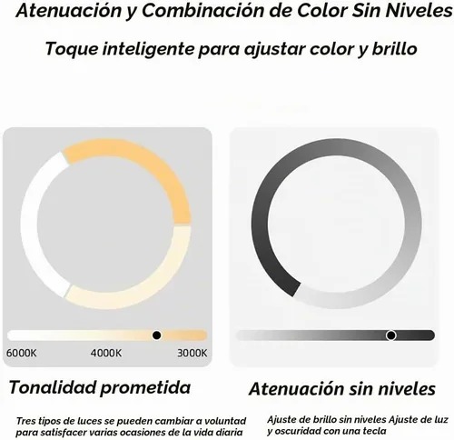 Vista 7 de NURCIX Espejo de baño LED inteligente para pared, espejo de tocador iluminado con luces y botón táctil inteligente para sala de estar, dormitorio