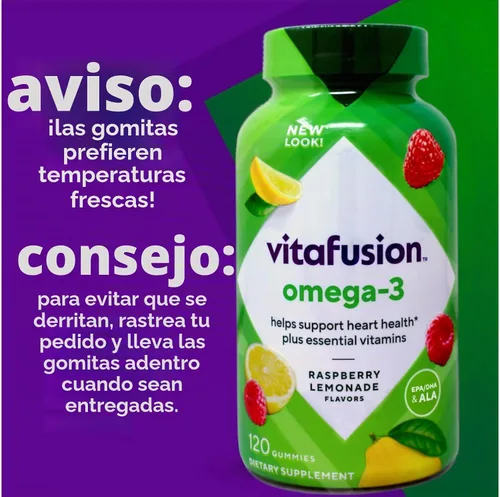 Vista 9 de Vitafusion Gomitas Omega-3, 120 unidades (4 botellas)